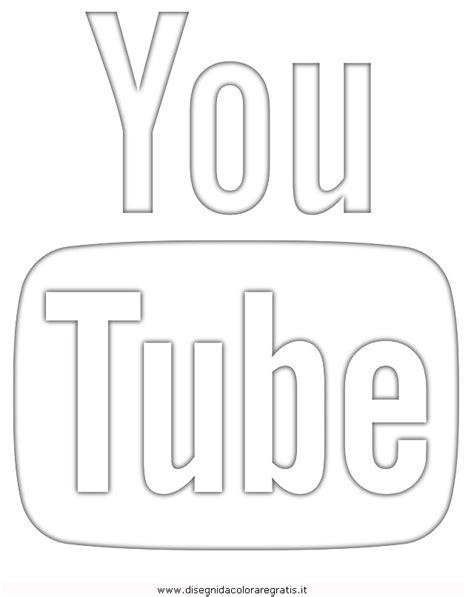 youtube logo coloring pages