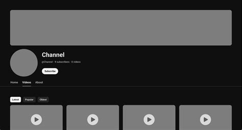 Youtube Profile Template