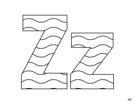 z coloring pages