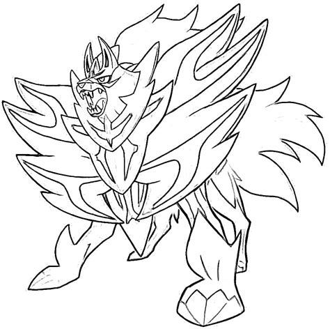 zamazenta coloring pages