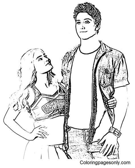 zed and addison coloring pages