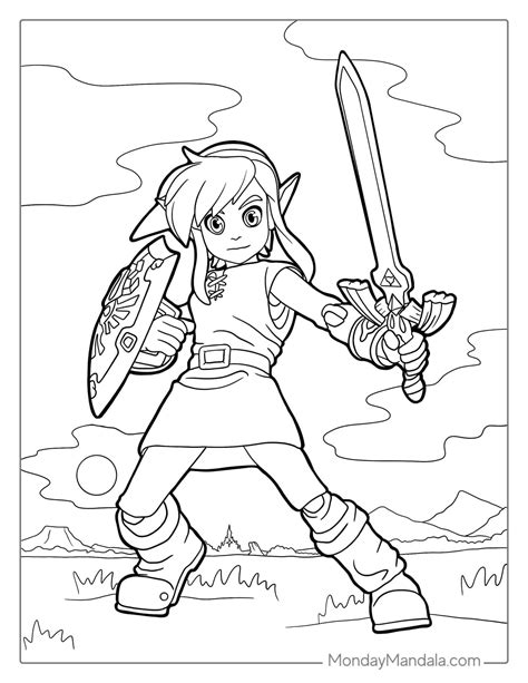 zelda coloring pages