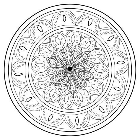 zen mandala coloring pages