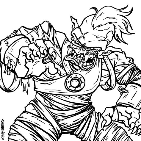 zombie coloring sheet