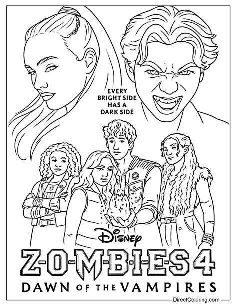 zombies 2 coloring pages