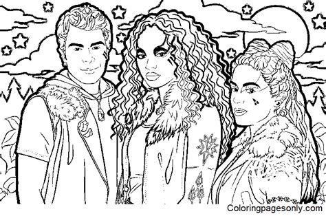 zombies 2 coloring pages willa