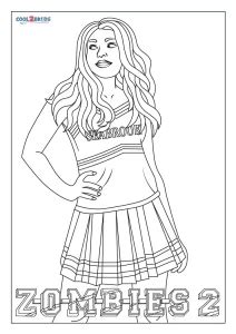 zombies 2 coloring pages willa