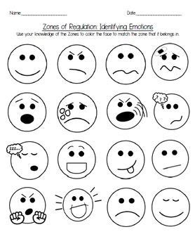 zones of regulation coloring pages