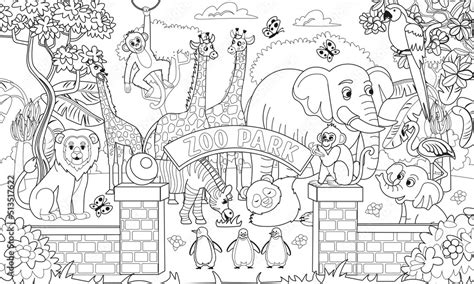 zoo coloring book