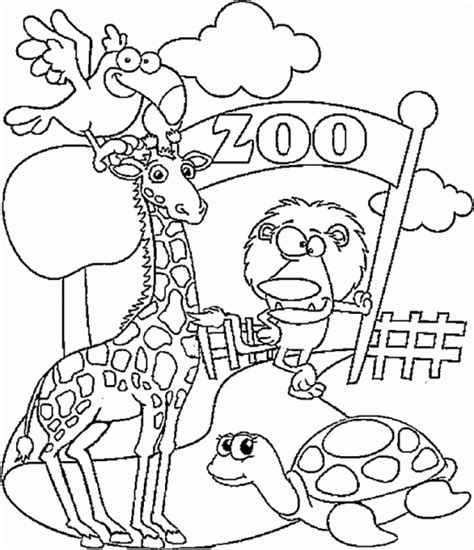 zoo coloring sheets for preschoolers