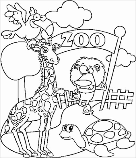 zoo colouring pictures