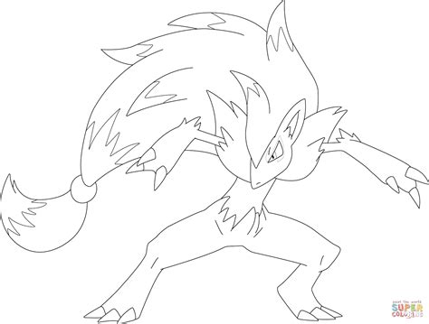 zoroark coloring pages